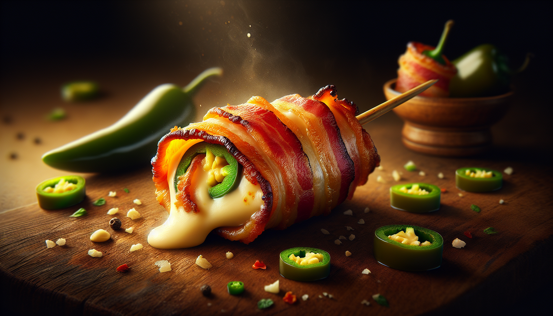 Bacon-Wrapped Jalapeño Poppers