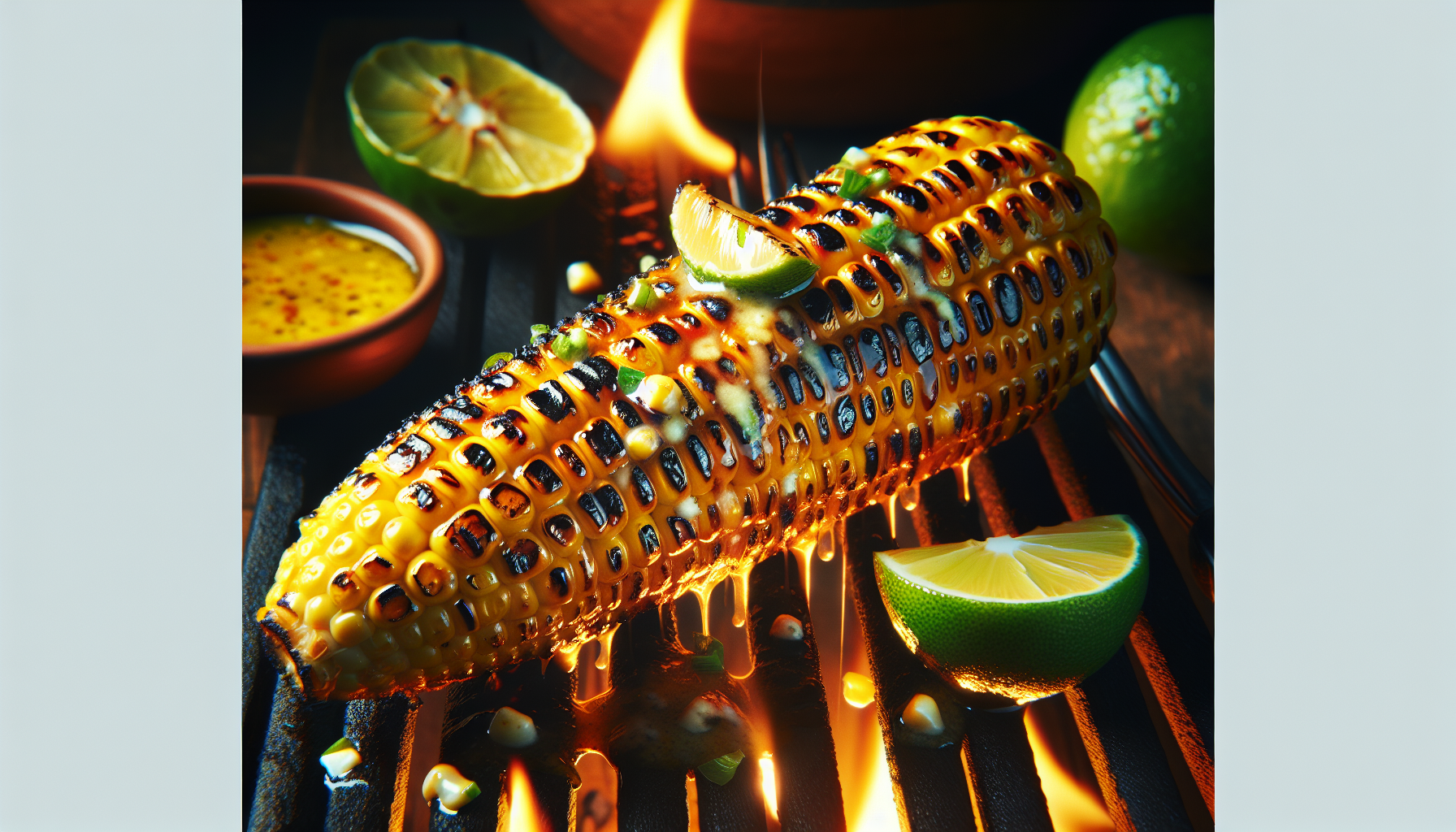 Grilled Corn On The Cob With Lime Butter