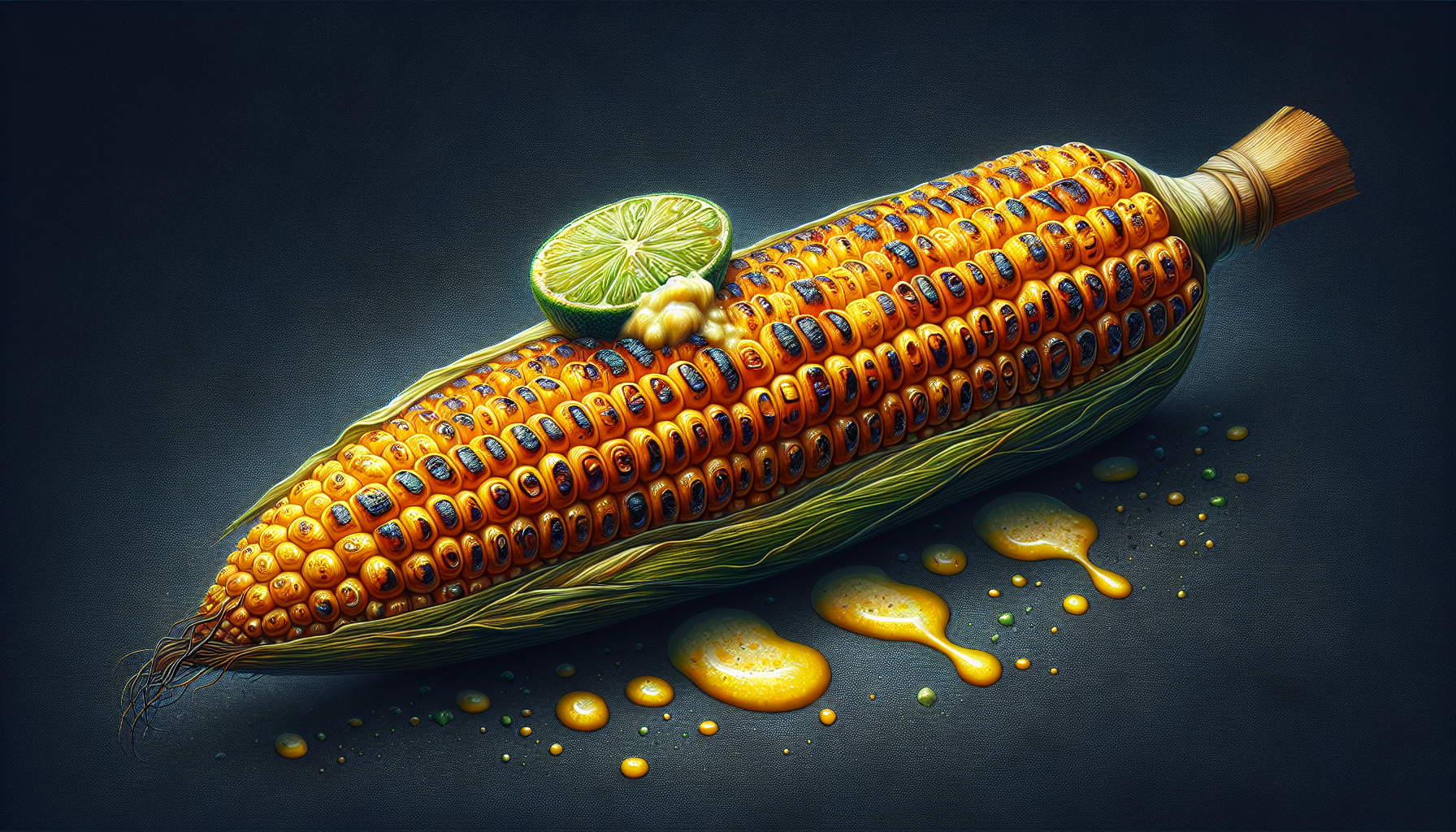 Grilled Corn On The Cob With Lime Butter