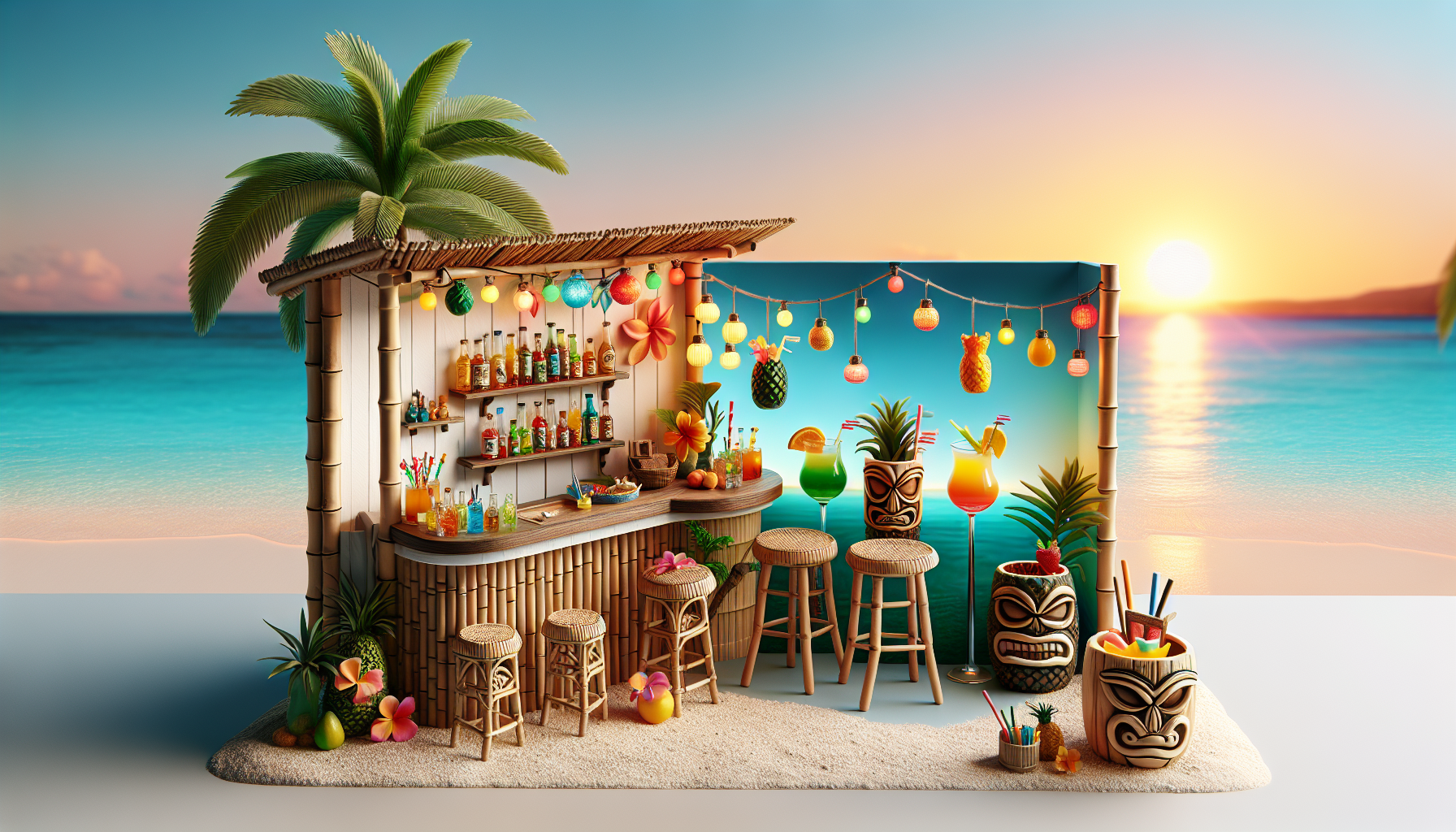 How Can You Create A Mini Tiki Bar In A Small Space?