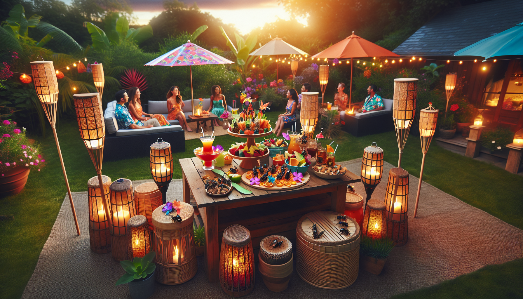 How Do You Keep Insects Away At An Outdoor Tiki Party?