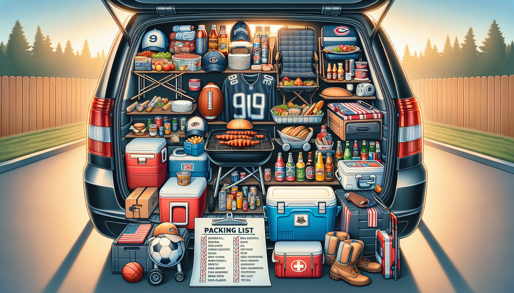 How Do You Pack Efficiently For A Tailgating Event?