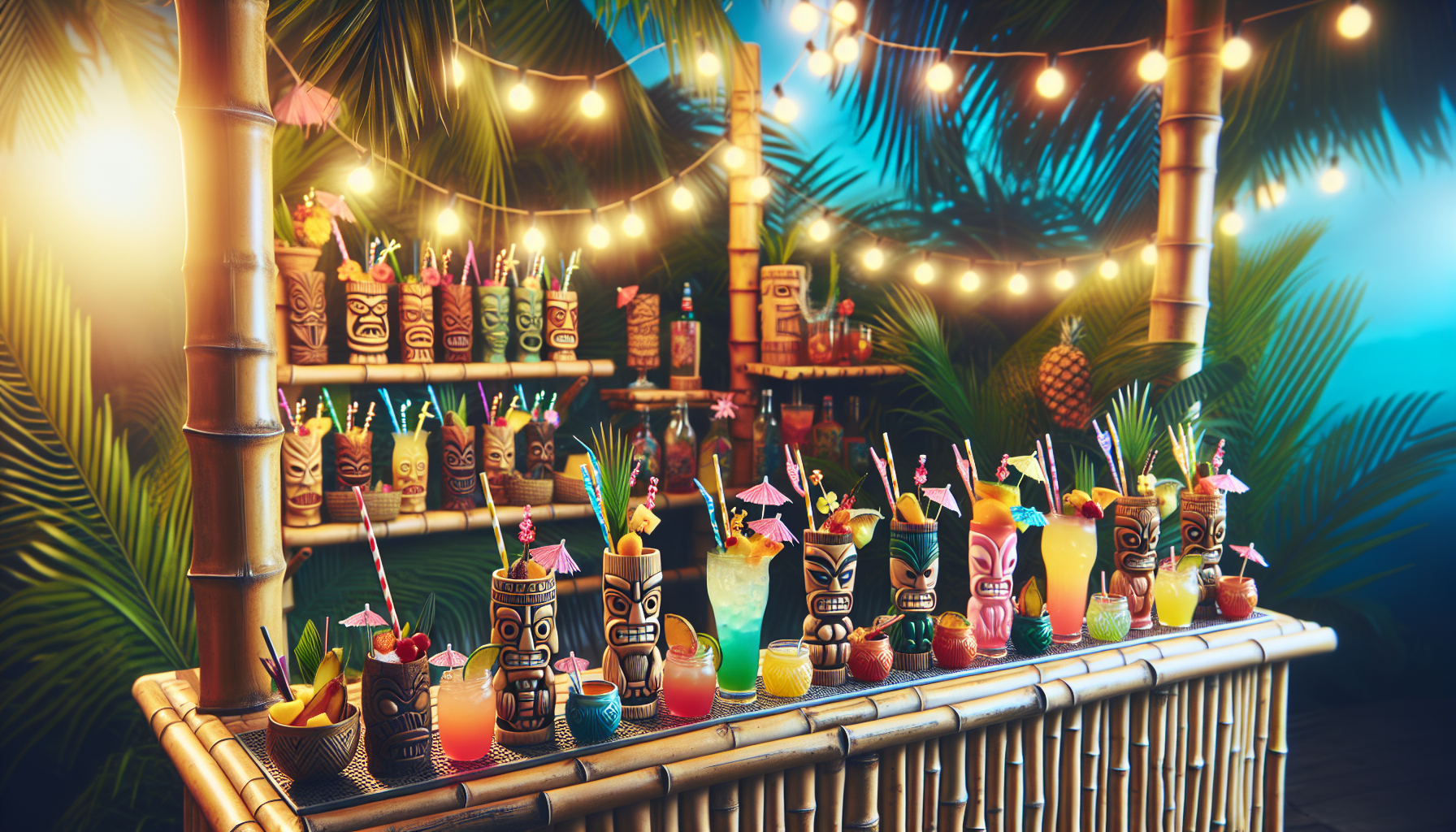 How Do You Set Up A Tiki Party Bar?