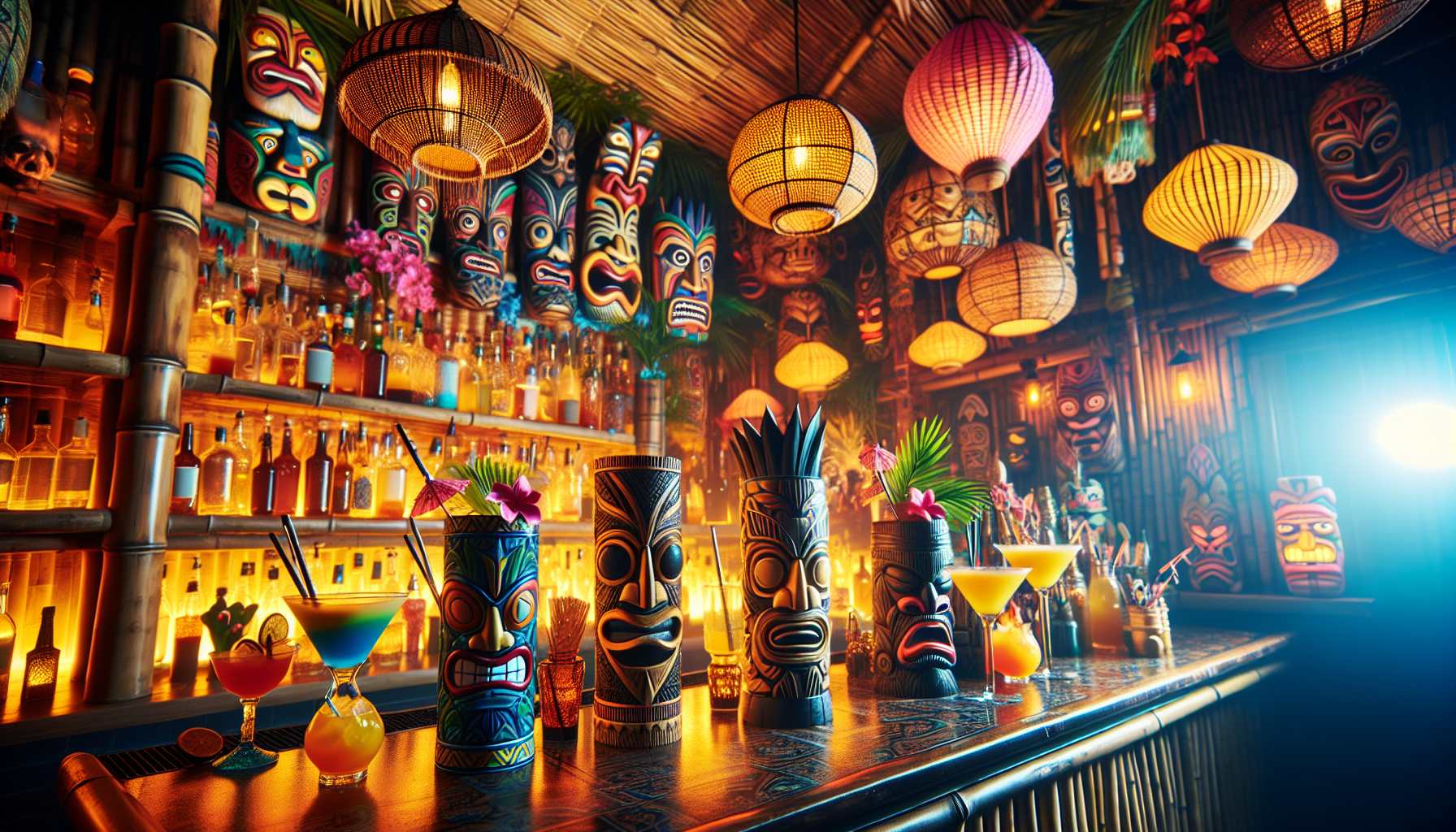 How Do You Set Up A Tiki Party Bar?