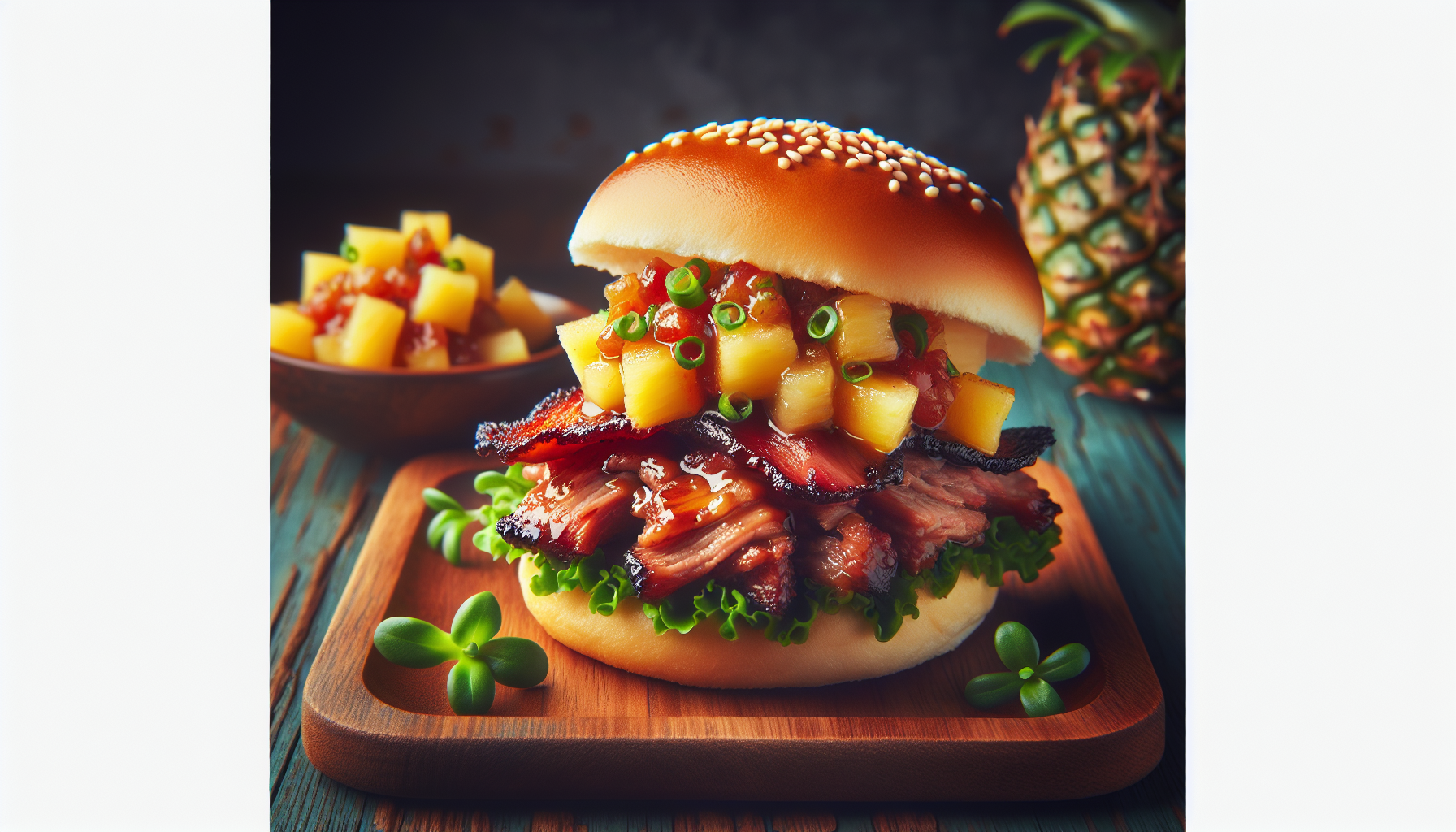 Luau Pork Sliders With Pineapple Salsa