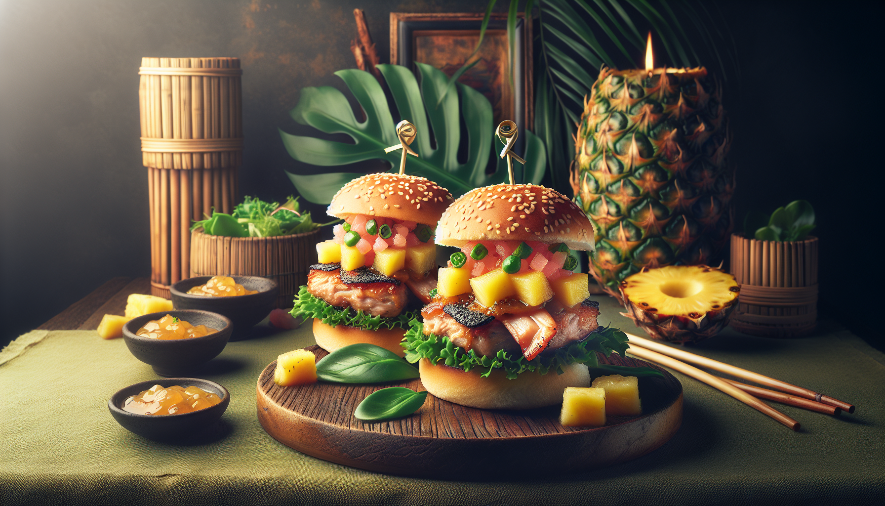 Luau Pork Sliders With Pineapple Salsa