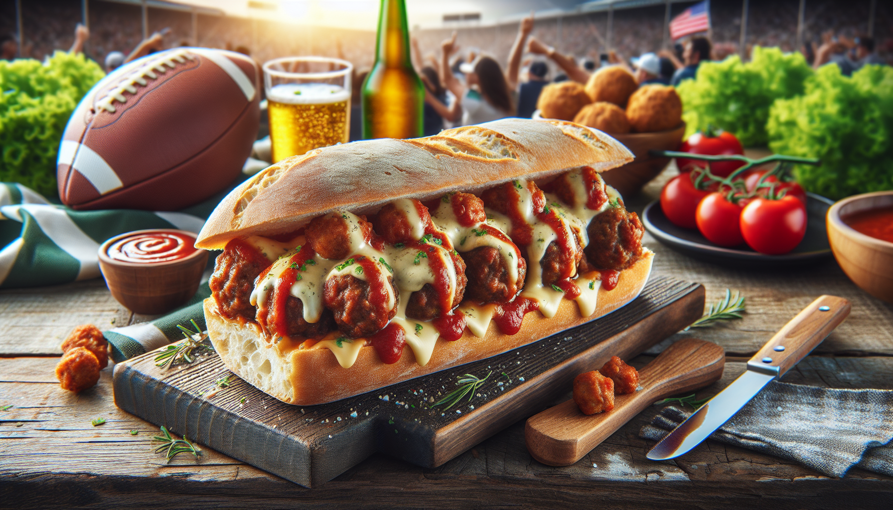 savory tailgate meatball subs 4