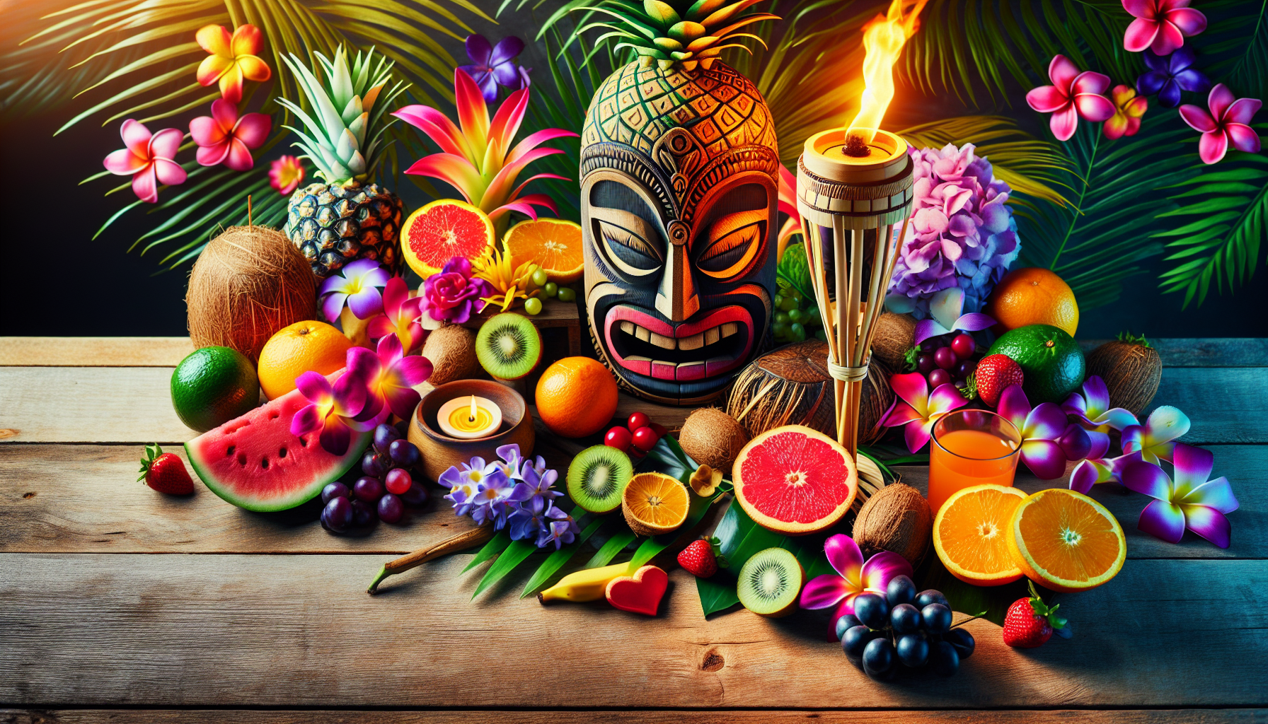 What Are The Key Elements Of Tiki Party Decor?