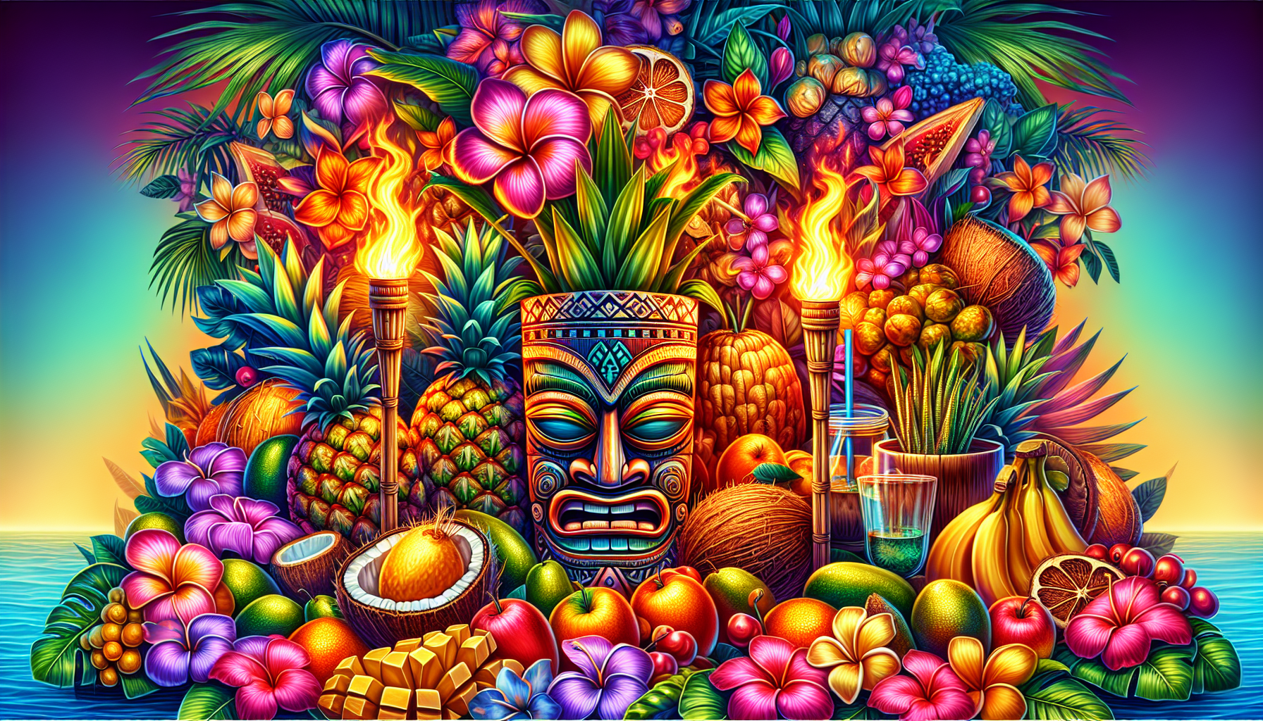 What Are The Key Elements Of Tiki Party Decor?