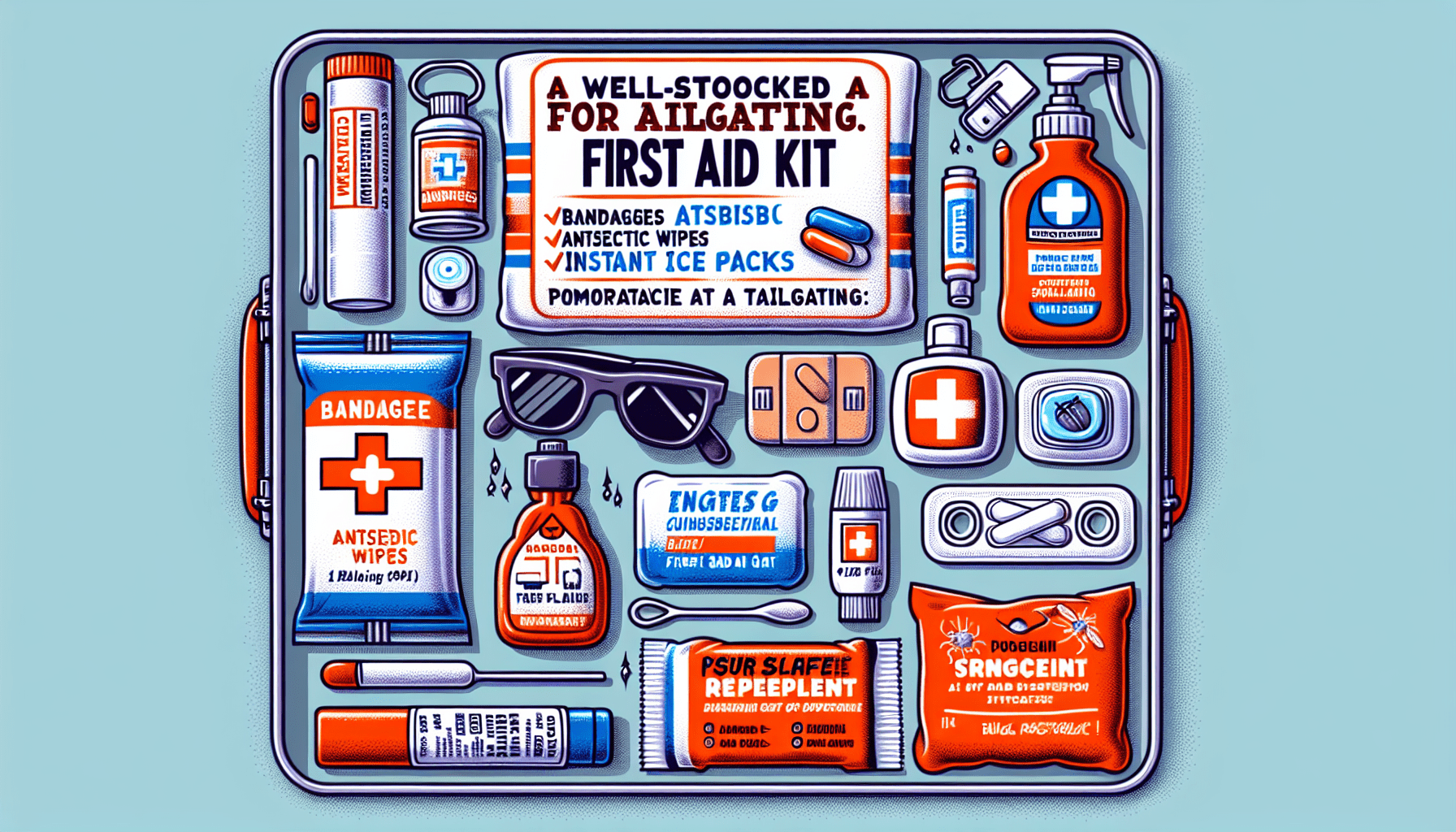 creating a tailgating first aid kit