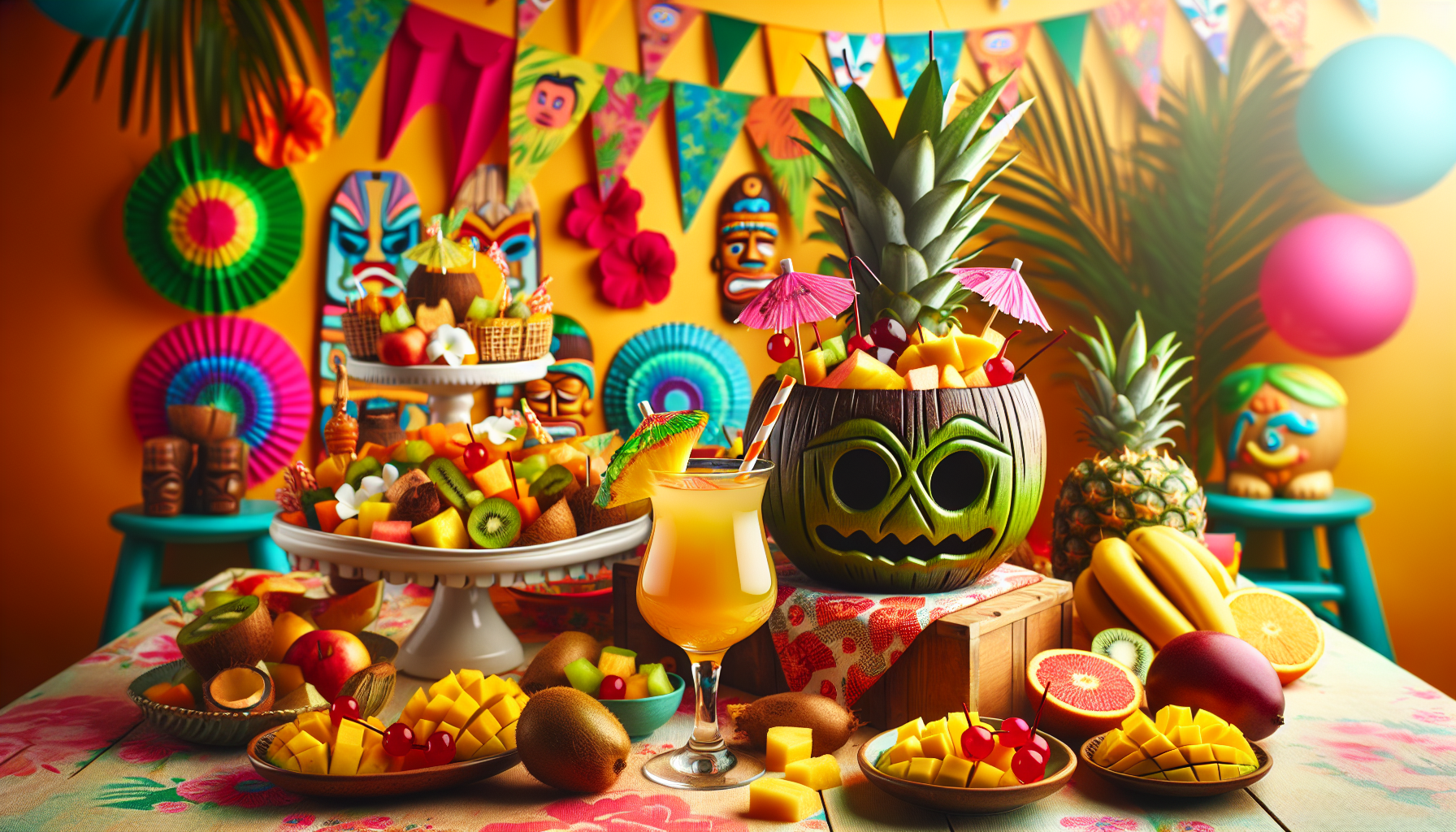 designing a kid friendly tiki party 1