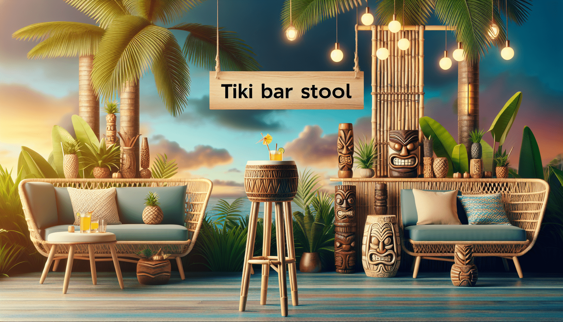 tiki bar stool ideas from diy to store bought 1