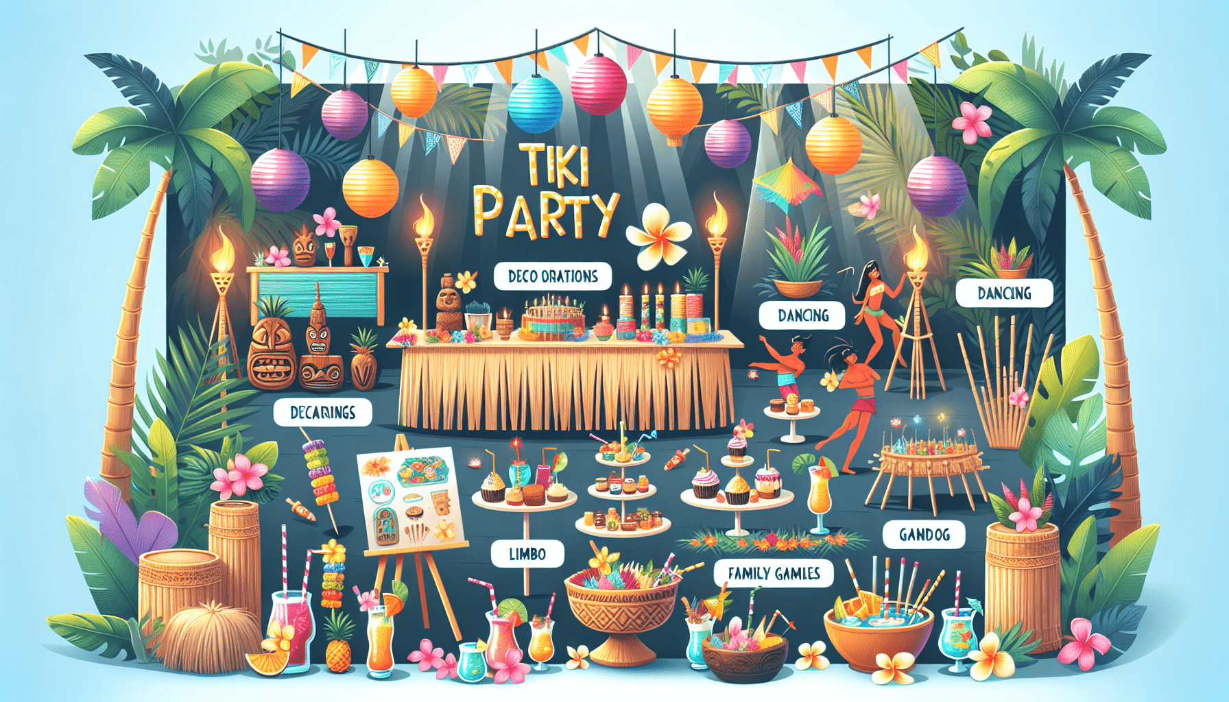 tiki party for all ages tips for family friendly fun