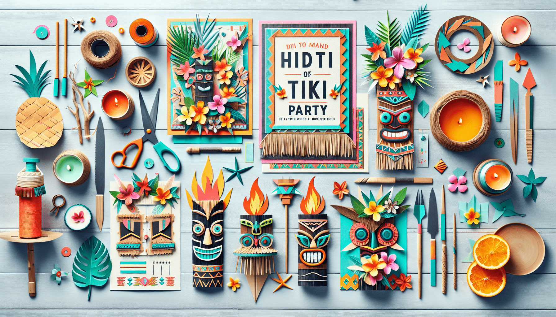 Tiki Party Invitation Ideas: From Digital To Handmade