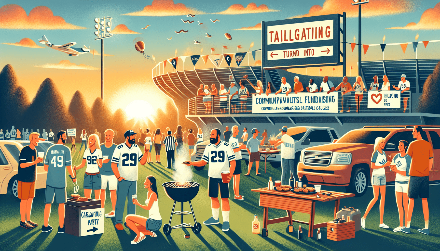 tailgating for charity turning parties into fundraisers