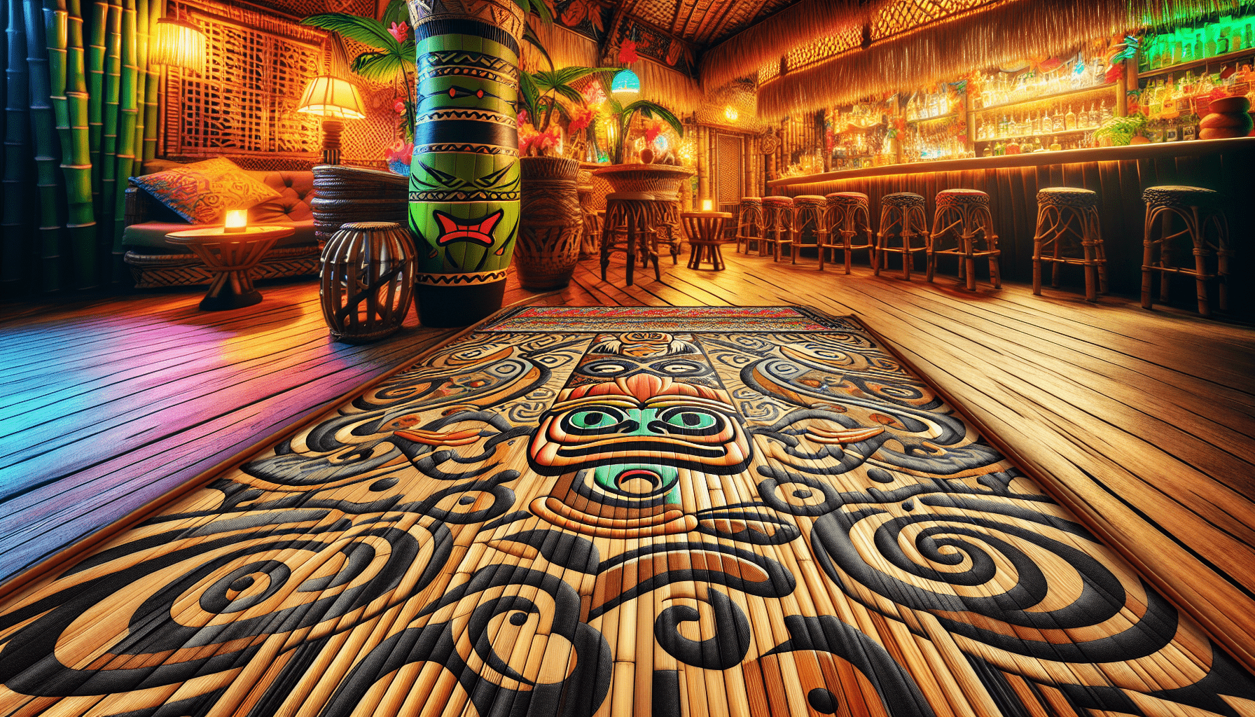 Tiki Bar Flooring: From Bamboo Mats To Decking