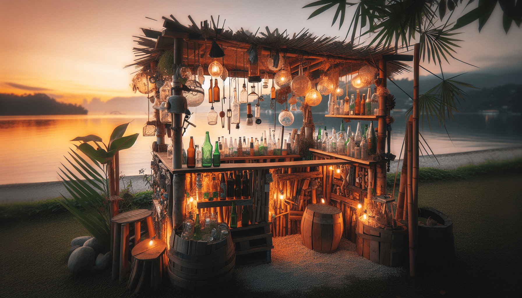 How To Make A Tiki Bar From Recycled Materials